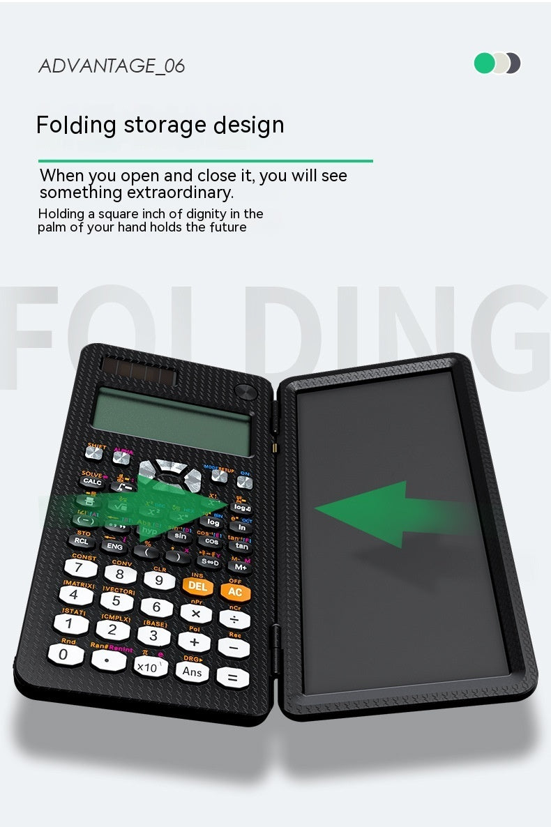 Foldable Scientific Calculator with Notepad