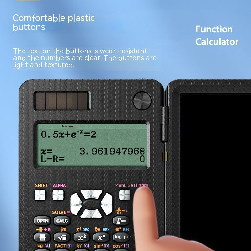 Foldable Scientific Calculator with Notepad