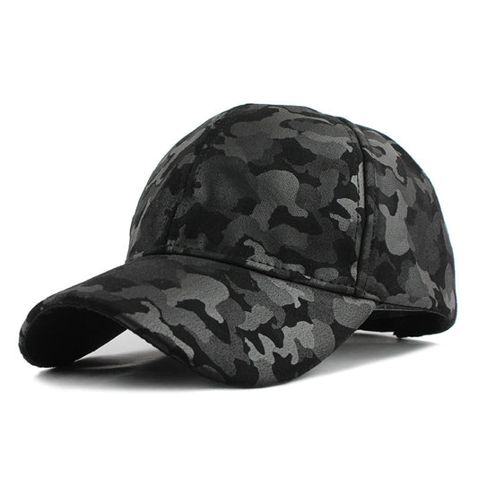 Camo Luxe Suede Baseball Cap