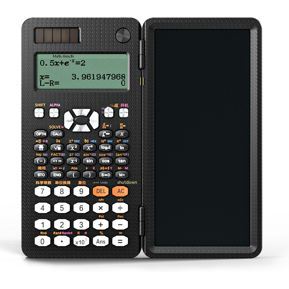 Foldable Scientific Calculator with Notepad