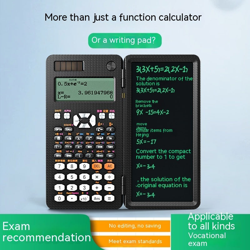 Foldable Scientific Calculator with Notepad